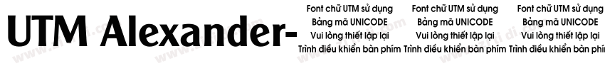 UTM Alexander字体转换